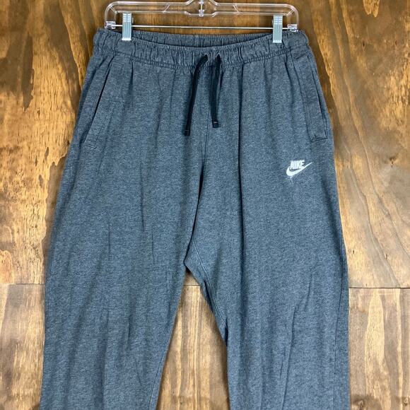 Nike Mens Sweatpants Gray Pull On Drawstring Loose Fit 100% Cotton Large - Picture 2 of 11
